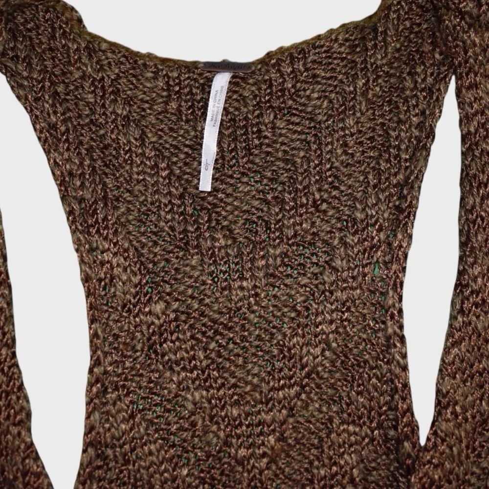 NWT Free People Chevron Sweater Tank Top